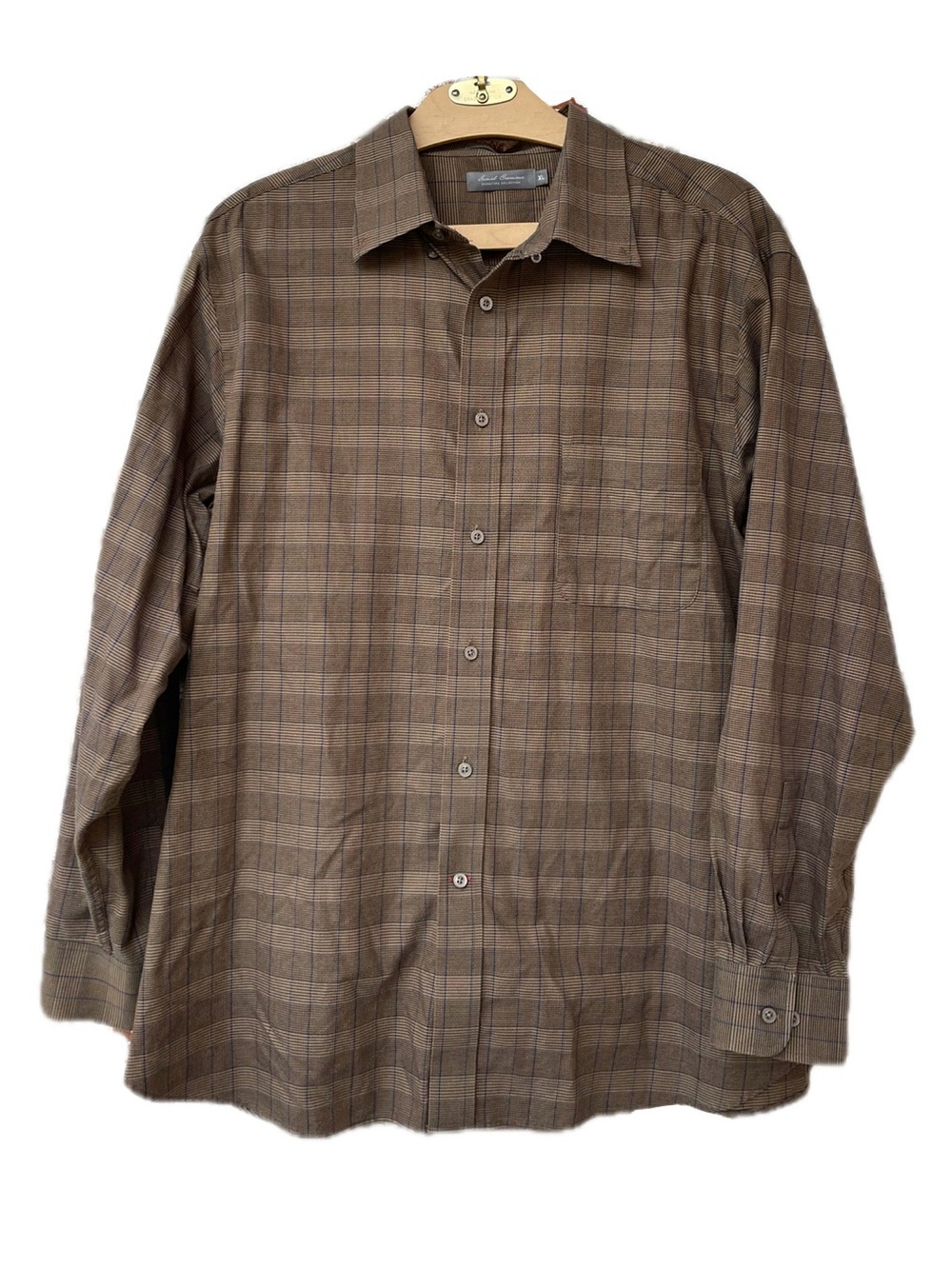 Daniel Cremieux | Brown Plaid Cotton Button Down Shirt